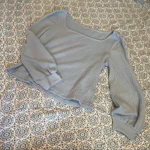 SHEIN LONG SLEEVE TOP BLUE